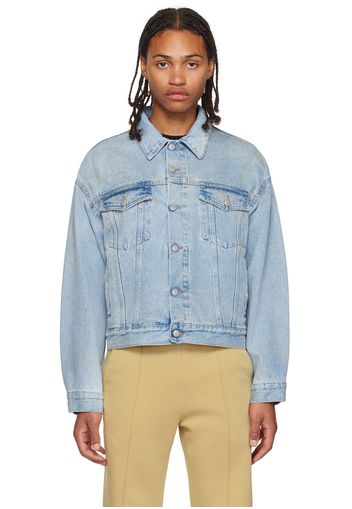 MM6 Maison Margiela Blue Cropped Denim Jacket