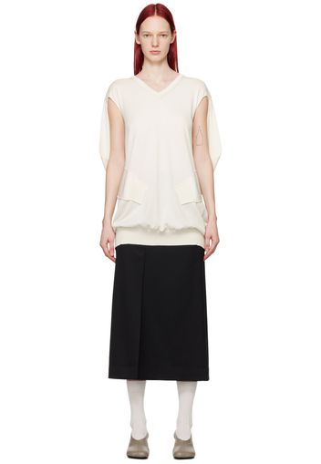 MM6 Maison Margiela Off-White Trompe-l'œil Minidress