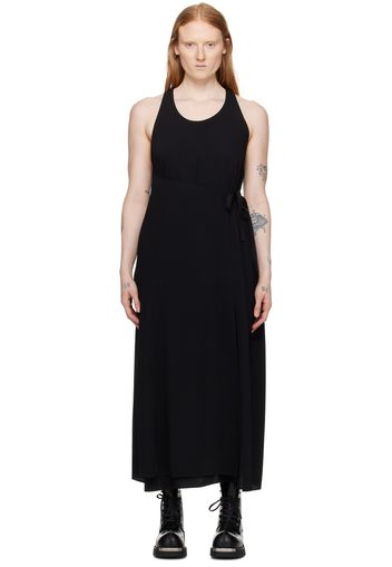 MM6 Maison Margiela Black Wrap Maxi Dress