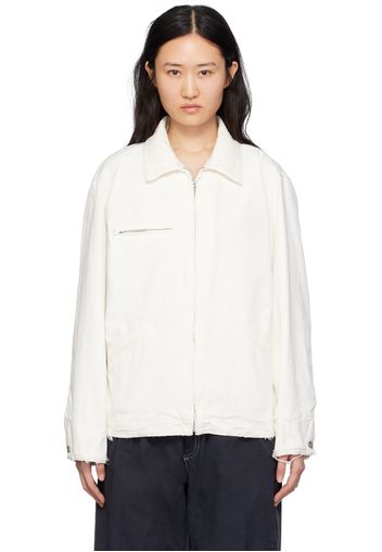 MM6 Maison Margiela Off-White Zip Jacket