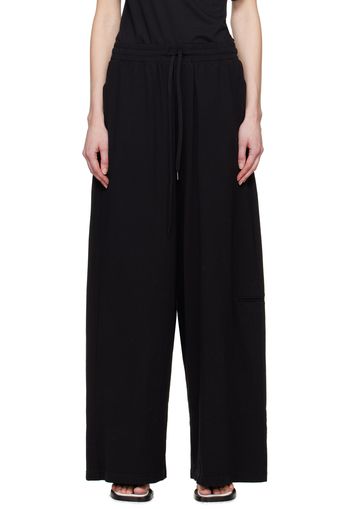 MM6 Maison Margiela Black Drawstring Lounge Pants