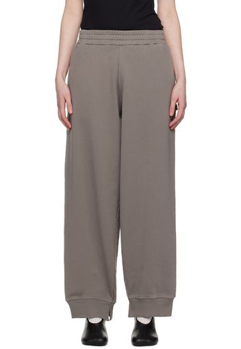 MM6 Maison Margiela Taupe Slit Hem Sweatpants