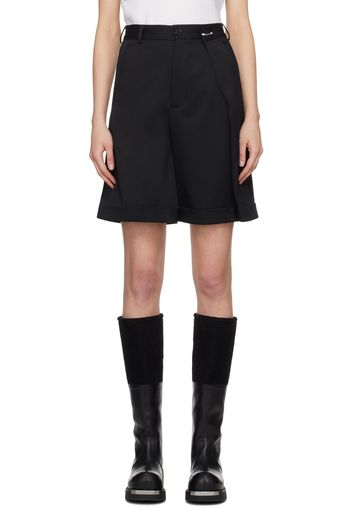 MM6 Maison Margiela Black Safety Pin Shorts