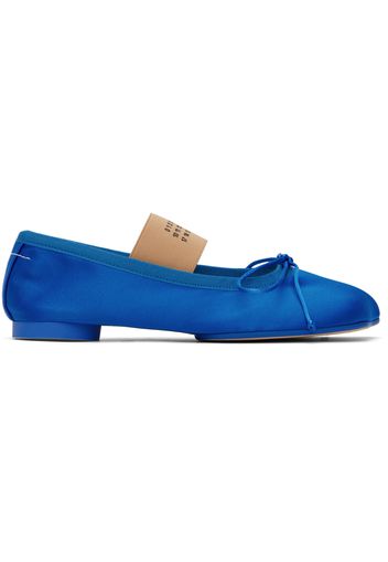 MM6 Maison Margiela Blue Anatomic Ballerina Flats