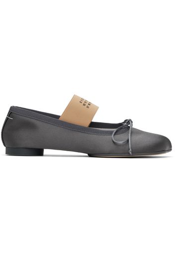 MM6 Maison Margiela Gray Anatomic Ballerina Flats