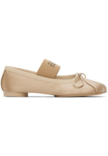 MM6 Maison Margiela Beige Anatomic Ballerina Flats