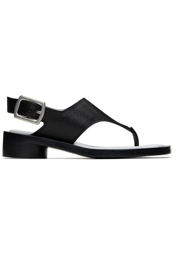 MM6 Maison Margiela Black Anatomic Sandals