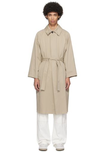 MM6 Maison Margiela Beige Knee-Length Trench Coat