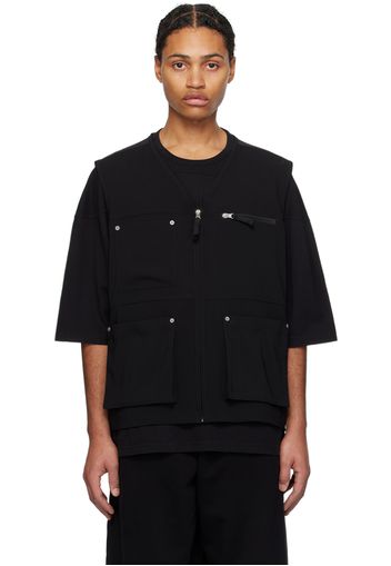 MM6 Maison Margiela Black Pockets Vest