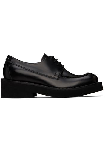 MM6 Maison Margiela Black Polished Oxfords