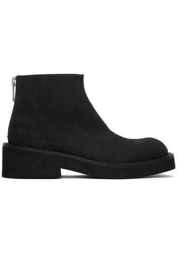 MM6 Maison Margiela Gray Zip Boots