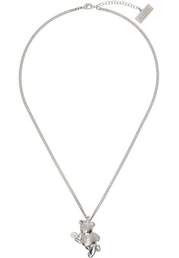 MM6 Maison Margiela Silver Party Bear Necklace