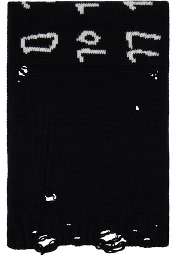 MM6 Maison Margiela Black Numeric Scarf