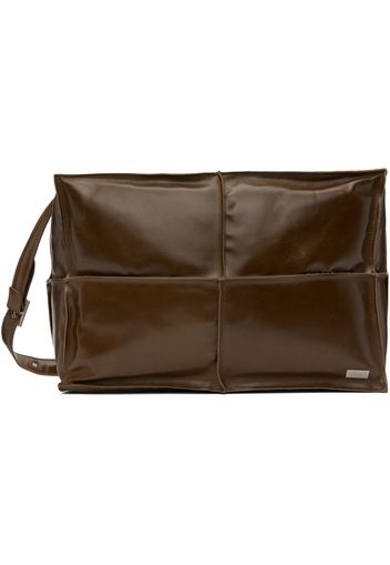 MM6 Maison Margiela Brown Numeric Weekender Bag