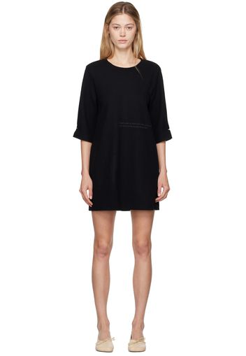 MM6 Maison Margiela Black Wool Minidress