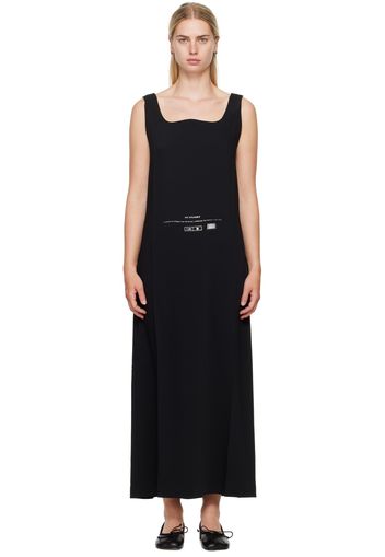 MM6 Maison Margiela Black Fluid Maxi Dress