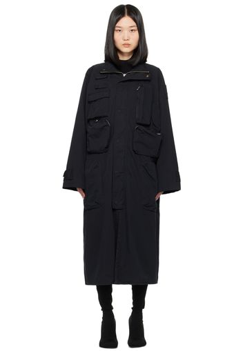 MM6 Maison Margiela Black Bellows Pocket Coat