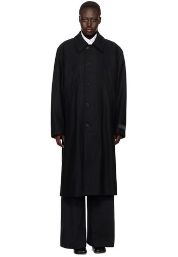 MM6 Maison Margiela Black Wool Coat