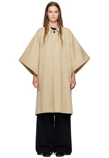 MM6 Maison Margiela Beige Angel Sleeve Trench Coat