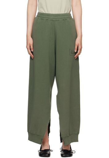 MM6 Maison Margiela Khaki Vented Sweatpants