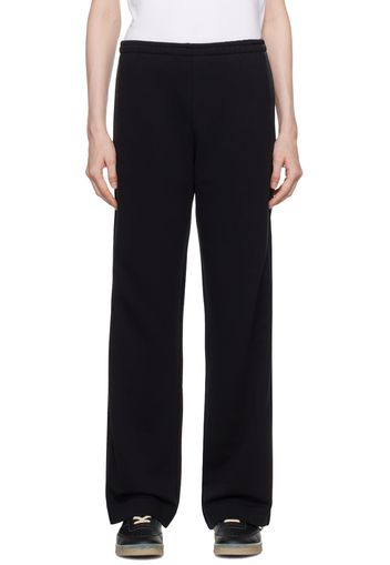 MM6 Maison Margiela Black Unbrushed Lounge Pants