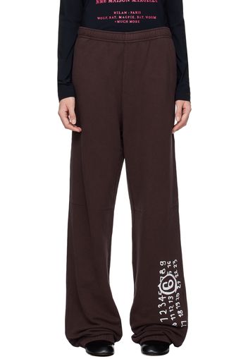 MM6 Maison Margiela Purple Unbrushed Sweatpants