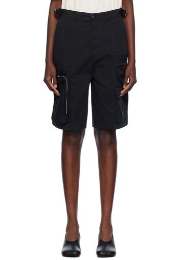 MM6 Maison Margiela Black Cotton Shorts