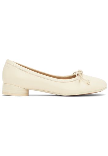 MM6 Maison Margiela Off-White Anatomic Ballerina Flats