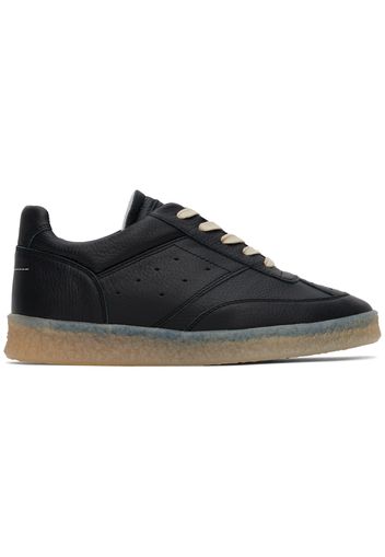 MM6 Maison Margiela Black 6 Court Sneakers