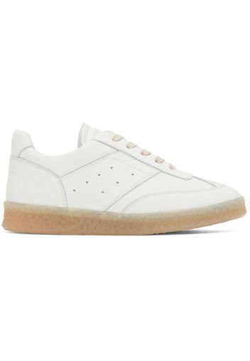 MM6 Maison Margiela Off-White 6 Court Sneakers