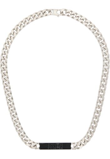 MM6 Maison Margiela Silver Logo Necklace