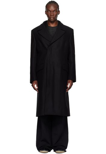 MM6 Maison Margiela Black Insulated Coat