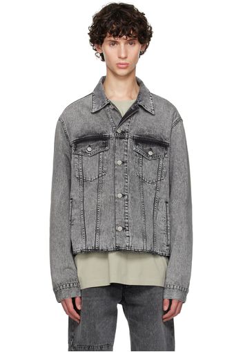 MM6 Maison Margiela Black Padded Denim Jacket