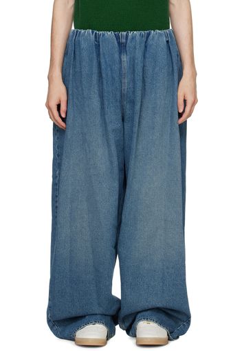 MM6 Maison Margiela Blue Wide Leg Jeans