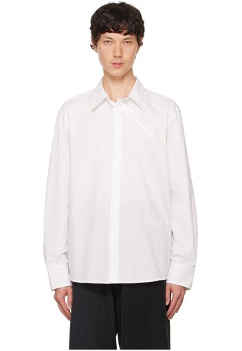 MM6 Maison Margiela White Zipped Shirt