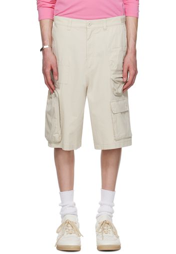 MM6 Maison Margiela Off-White Pocket Shorts