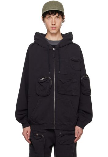 MM6 Maison Margiela Black Pockets Hoodie