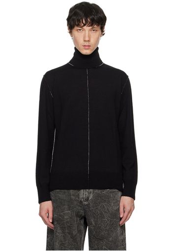 MM6 Maison Margiela Black Virgin Wool Turtleneck