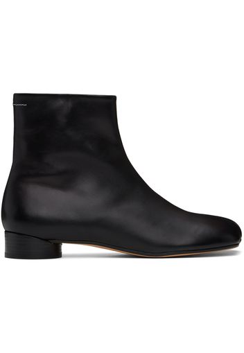 MM6 Maison Margiela Black Anatomic Ankle Boots