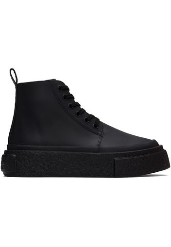 MM6 Maison Margiela Black Platform Sneakers