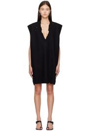 MM6 Maison Margiela Black V-Neck Minidress