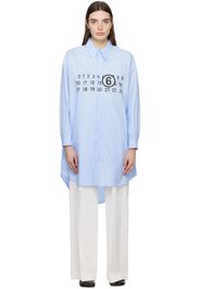 MM6 Maison Margiela Blue Numeric Minidress