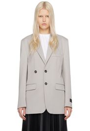 MM6 Maison Margiela Taupe Double-breasted Blazer