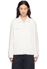 MM6 Maison Margiela Off-White Zip Jacket