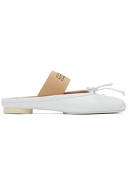 MM6 Maison Margiela White Anatomic Slip-On Loafers