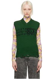 MM6 Maison Margiela Green Numeric Vest