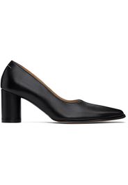 MM6 Maison Margiela Black Nappa Leather Court Heels