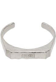 MM6 Maison Margiela Silver Numeric Signature Cuff Bracelet