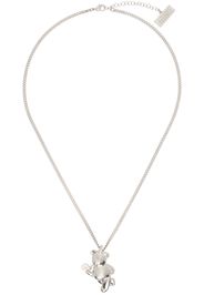 MM6 Maison Margiela Silver Pendant Necklace