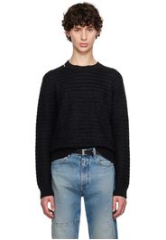 MM6 Maison Margiela Black Cutout Sweater